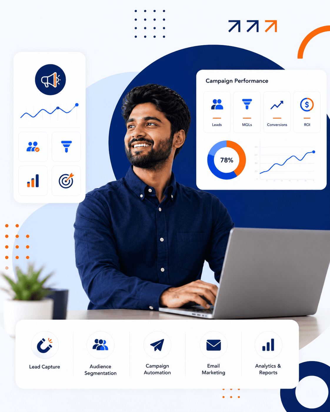 T3 ERP Marketing Hub CRM dashboard